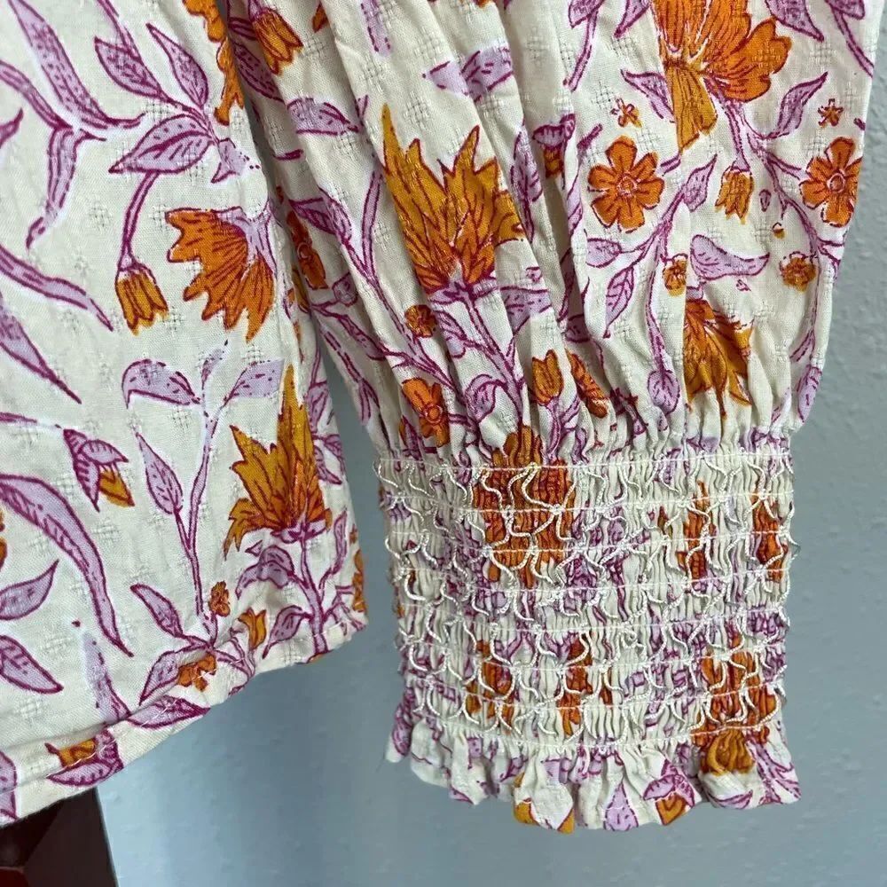 Universal Thread Long Sleeve Floral Top Size XL EUC - Picture 6 of 8